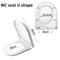 Abattant WC clipsable en U
