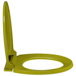 Soft-Close Toilet Seat Green Oval, Suitable for Homes, Restaurants and Commercial Spaces.