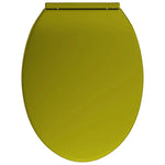 Soft-Close Toilet Seat Green Oval, Suitable for Homes, Restaurants and Commercial Spaces.