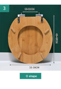 Abattant WC en bambou