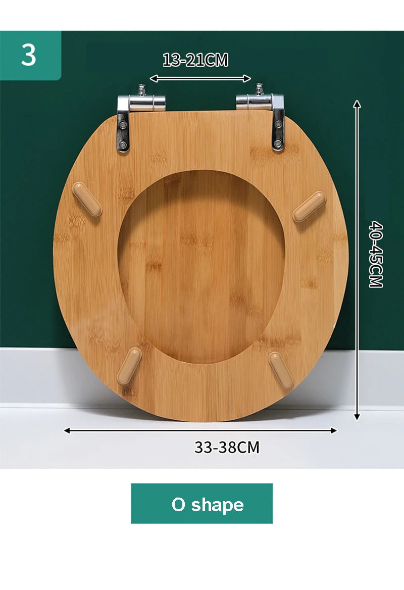 Abattant WC en bambou