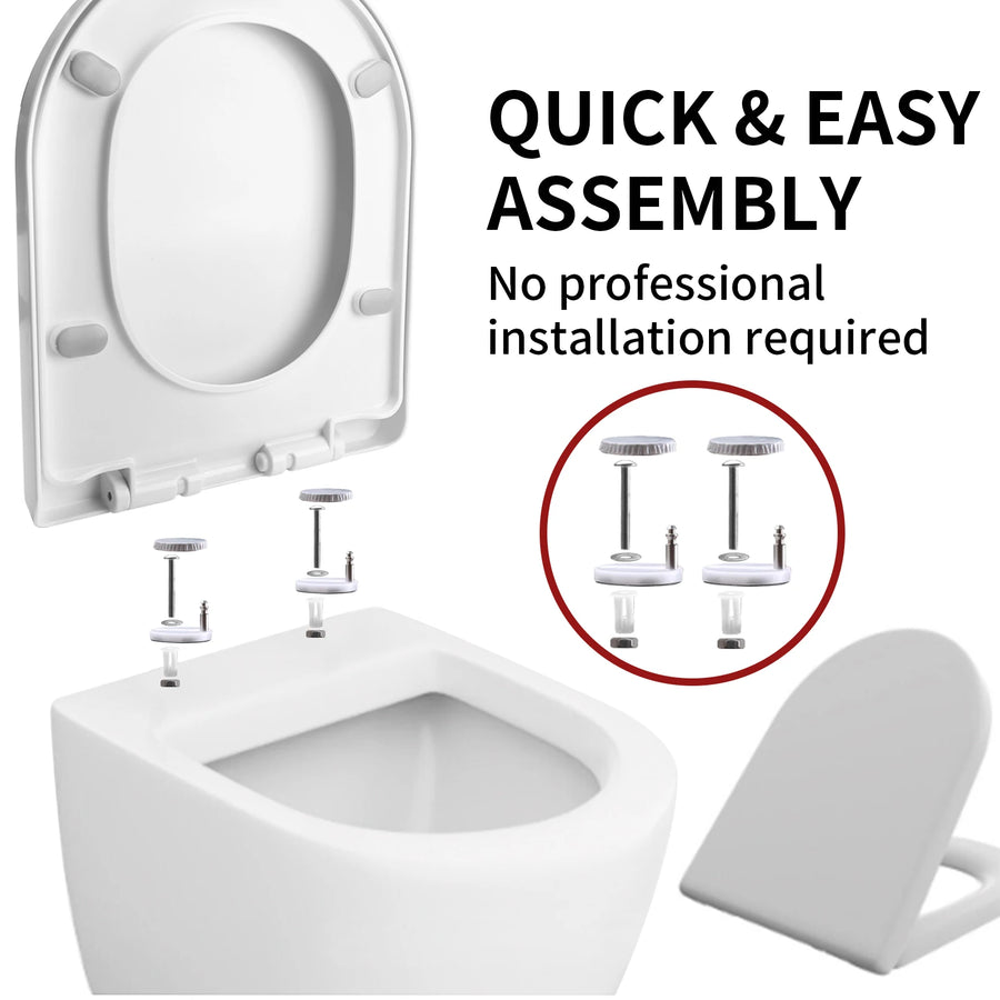 Abattant WC clipsable en U