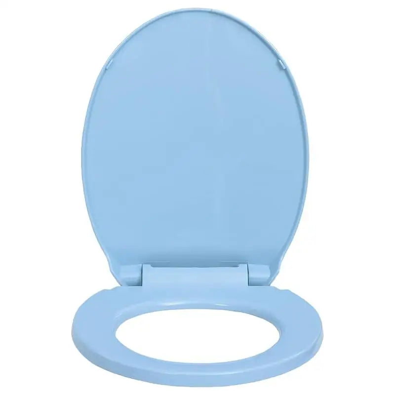 Abattant WC Bleu Ovale Universel – Fermeture Silencieuse, Déclipsable & Facile à Nettoyer