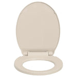 Soft Close Toilet Seat Apricot Oval, Suitable for All Standard Toilets, Homes and Restaurants.