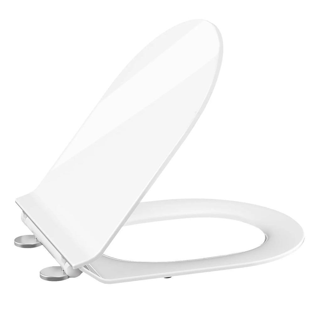 Abattant WC forme D en Duroplast – Fermeture douce & Déclipsable