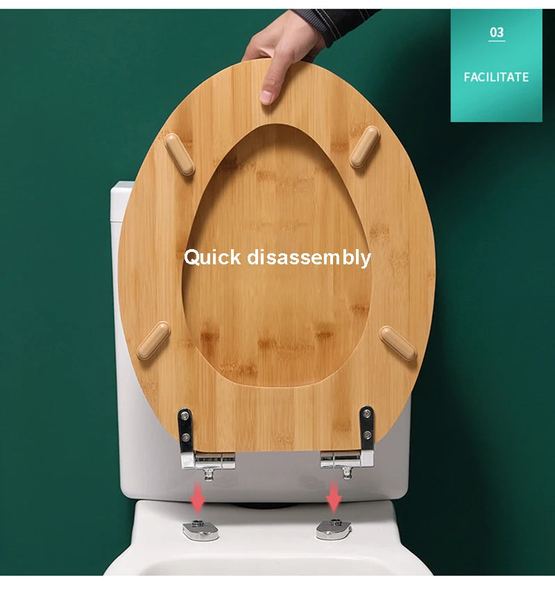 Abattant WC en bambou