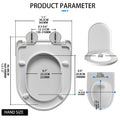 Abattant WC blanc silencieux