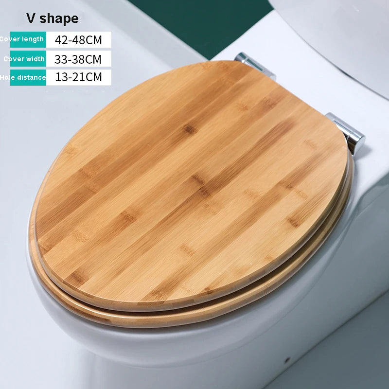 Abattant WC bambou en V
