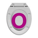 Soft-Close Mechanism Toilet Seat, Light Grey, Oval Design