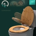 Abattant WC en bambou