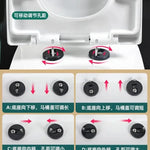 Flush Toilet Seat Cover Thickened For Household Use Circular O-Type Board
