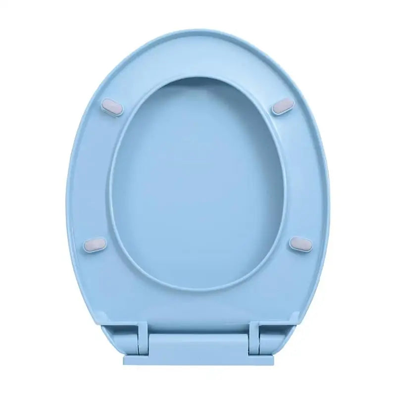 Abattant WC Bleu Ovale Universel – Fermeture Silencieuse, Déclipsable & Facile à Nettoyer