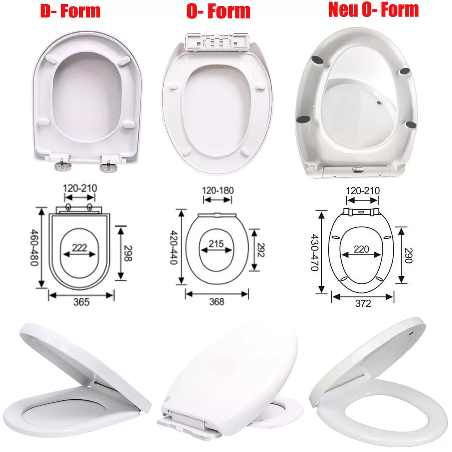 Abattant WC fermeture lente