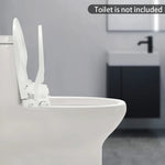 Abattant WC Bidet Non Électrique – Siège Toilette Lavant à Double Buse, Forme D Allongée avec Tuyau de Rinçage
