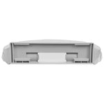 Soft-Close Mechanism Toilet Seat, Light Grey, Oval Design