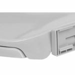 Soft-Close Mechanism Toilet Seat, Light Grey, Oval Design