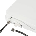 Abattant WC Bidet Non Électrique – Siège Toilette Lavant à Double Buse, Forme D Allongée avec Tuyau de Rinçage