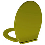 Soft-Close Toilet Seat Green Oval, Suitable for Homes, Restaurants and Commercial Spaces.