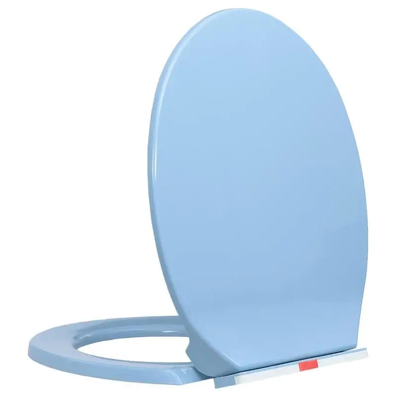 Abattant WC Bleu Ovale Universel – Fermeture Silencieuse, Déclipsable & Facile à Nettoyer