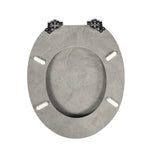 Sainos Toilet Seat with Soft Close Mdf Universal Toilet Lid Wc Seat Wooden Toilet Seat Load Capacity 190kg New Design