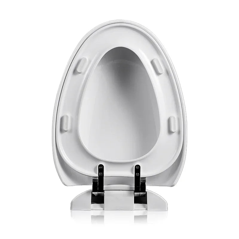 Abattant WC Rond Blanc Épais - Ouverture Frontale, Plaque PP Type V