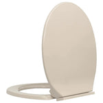 Soft Close Toilet Seat Apricot Oval, Suitable for All Standard Toilets, Homes and Restaurants.