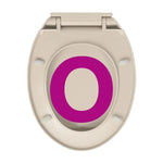 Soft Close Toilet Seat Apricot Oval, Suitable for All Standard Toilets, Homes and Restaurants.