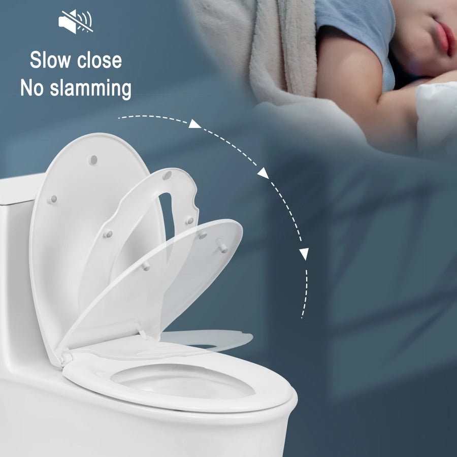 Abattant WC clipsable familial