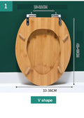 Abattant WC bambou en V