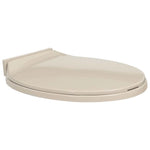 Soft Close Toilet Seat Apricot Oval, Suitable for All Standard Toilets, Homes and Restaurants.