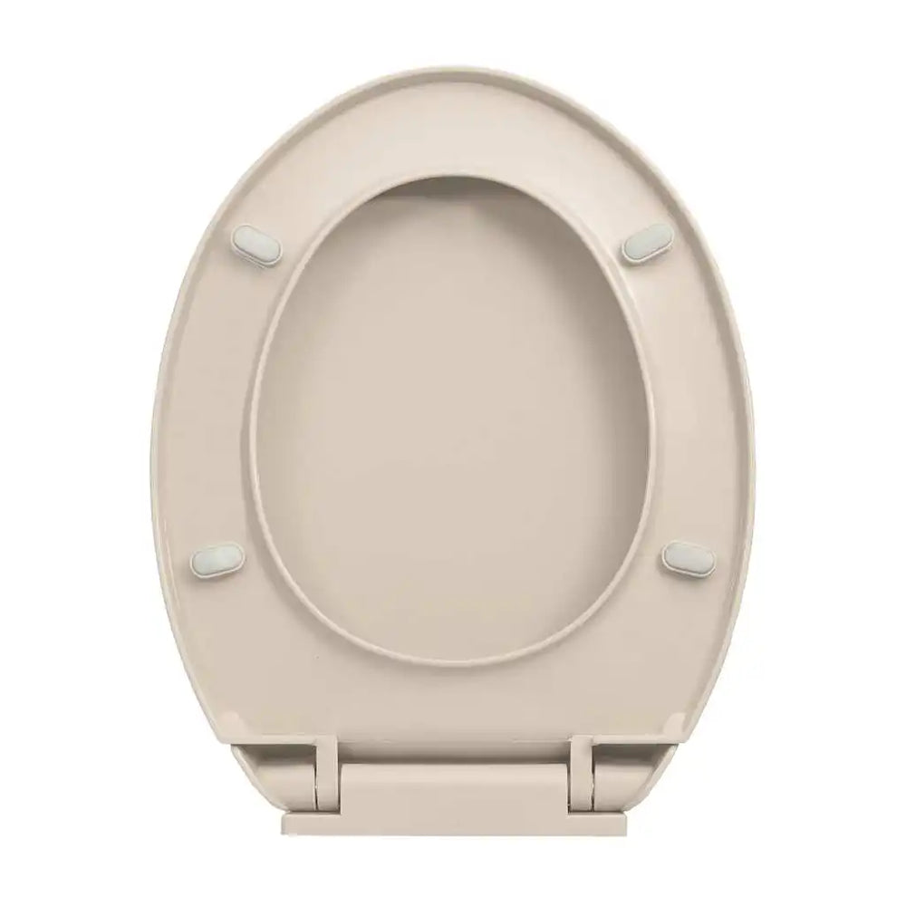 Abattant WC Ovale – Couleur Abricot, Fermeture Douce & Design Élégant
