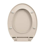 Soft Close Toilet Seat Apricot Oval, Suitable for All Standard Toilets, Homes and Restaurants.