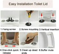 Abattant WC fermeture lente