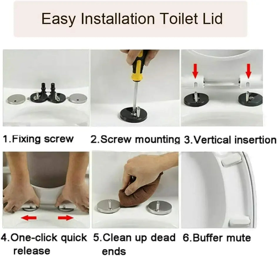 Abattant WC fermeture lente