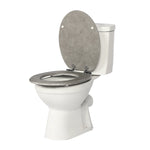 Sainos Toilet Seat with Soft Close Mdf Universal Toilet Lid Wc Seat Wooden Toilet Seat Load Capacity 190kg New Design