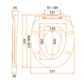 Abattant WC familial avec LED