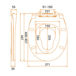 Abattant WC familial avec LED