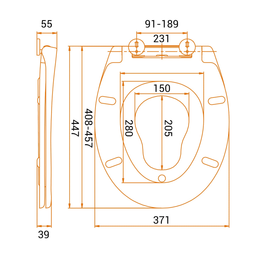 Abattant WC familial avec LED