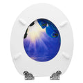 Abattant WC orchidée bleue