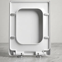 Abattant WC carré 45 x 35 cm avec frein de chute silencieux