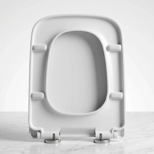 Abattant WC carré blanc 