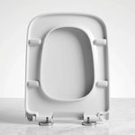 Abattant WC carré blanc 