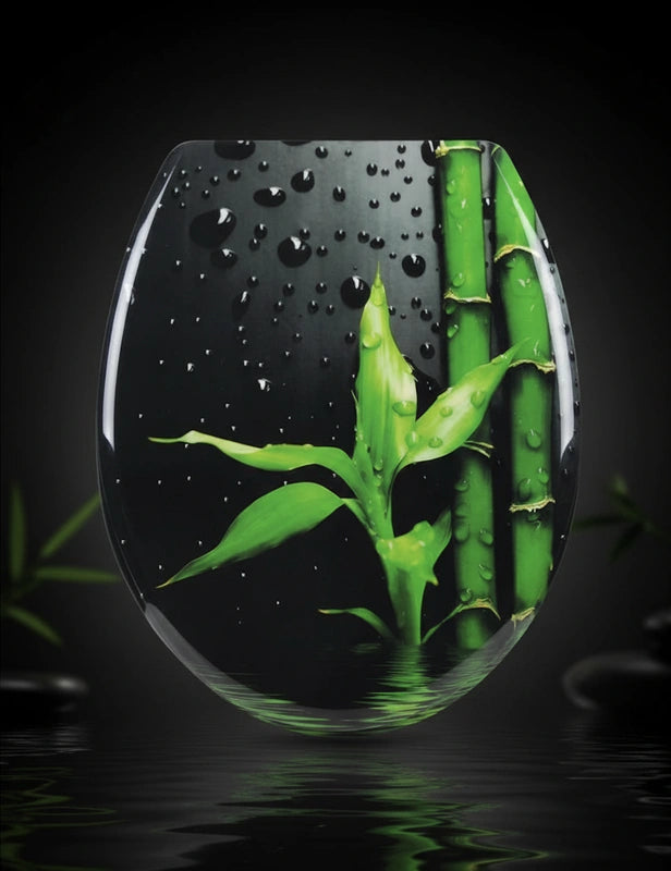 Abattant WC noir bambou