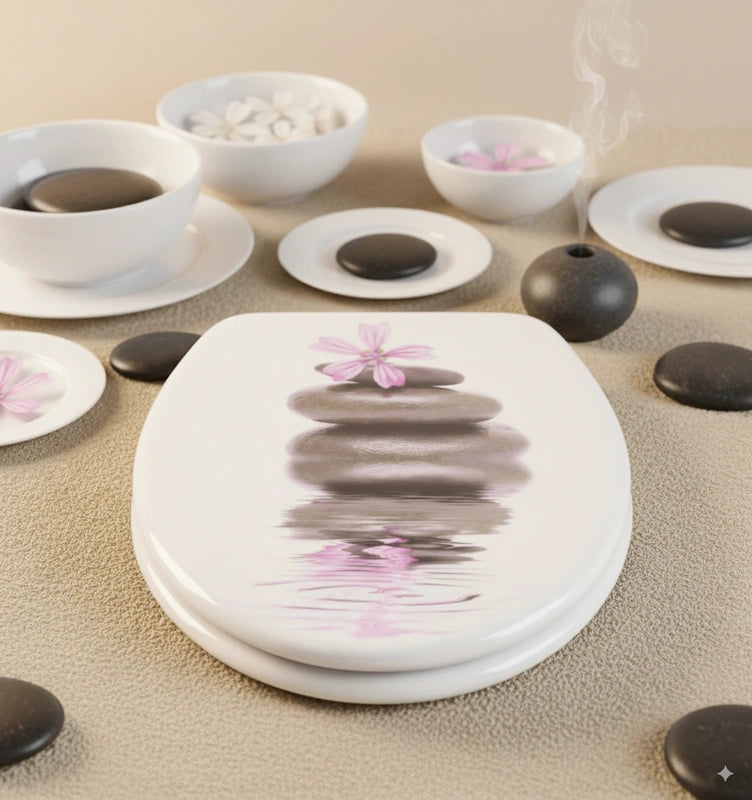 Abattant WC galet zen