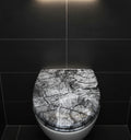 Abattant WC bois avec frein de chute