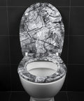 Abattant WC bois avec frein de chute