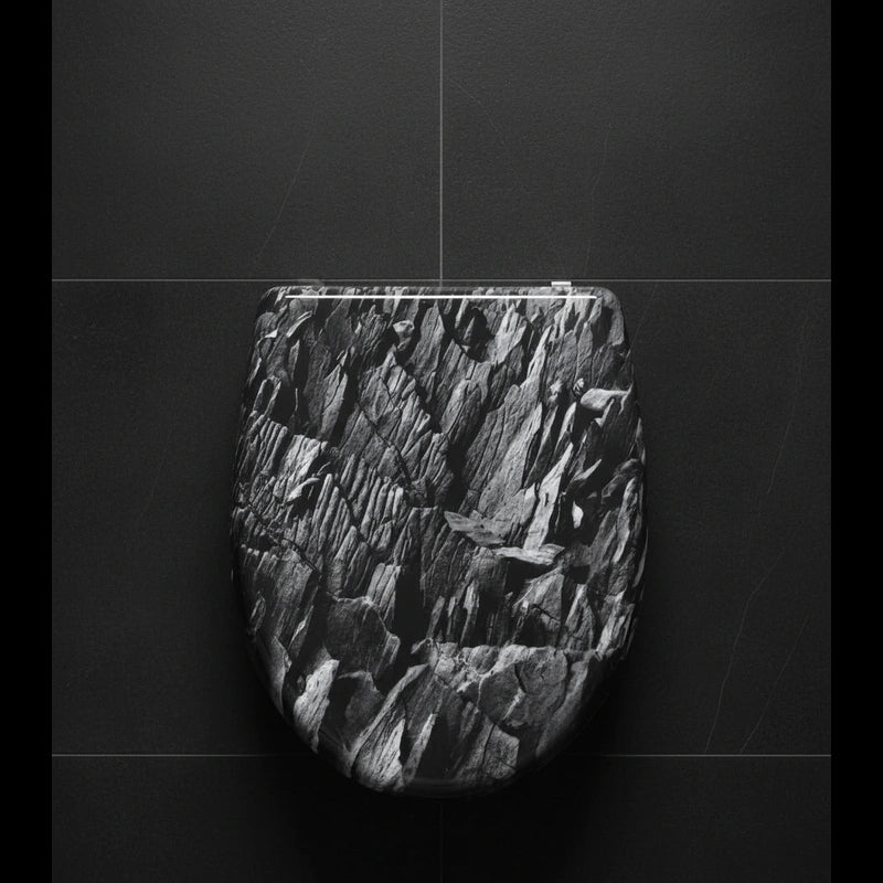 Abattant WC motif pierre