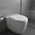 Abattant WC marbre blanc