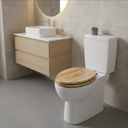 Abattant WC bambou en V