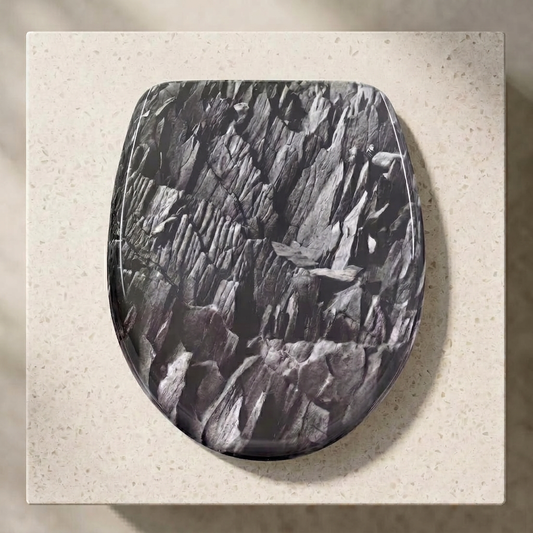 Abattant WC motif pierre